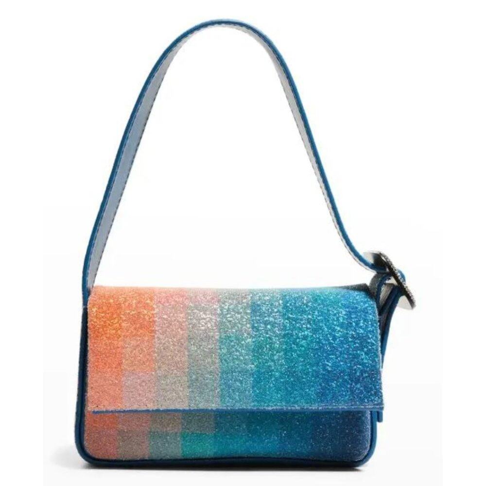 Benedetta Bruzziches Crystal Shoulder Bag Rainbow Gradient Y2K Iridescent Glam